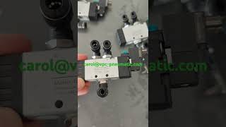 1/8 valve with fittings and silencers #pneumatic #pneumaticproducts