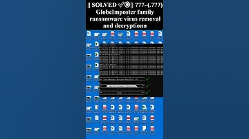 || SOLVED ✅🔘|| #777–(.777) #GlobeImposter #family #ransomware #virus #removal and #decryption