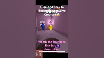 Hide And Seek In Backrooms As Slime Creature!!😱#backrooms #horrorgaming @PrettyPigletGaming