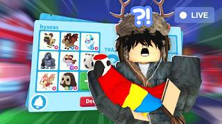Trading my ENTIRE ADOPT ME INVENTORY on LIVE