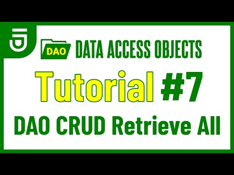 DAO Retrieve All | DAO Tutorial for Beginners