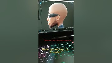 Beard grooming in Blender #short