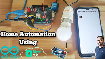 Home Automation Using Arduino and GSM Module | Blynk 2.0 |  GSM Projects