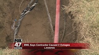 BWL says contractor caused 2 outages