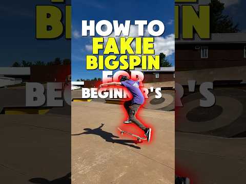Fakie bigspin décomposé : scoop du pied arrière puis rotation du corps