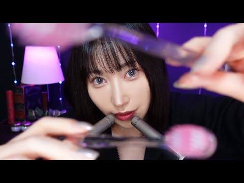 【ASMR】絶対に最後まで起きていられない❗️鼓膜直撃トリガーと水音たっぷりの理解できない囁き【mouth sounds】