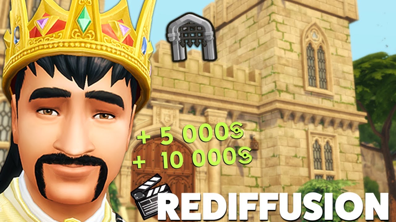 🎬 REDIFFUSION : Créer un CHÂTEAU en 3h qu'avec l'argent du Nectar 🍇 | SIMS 4