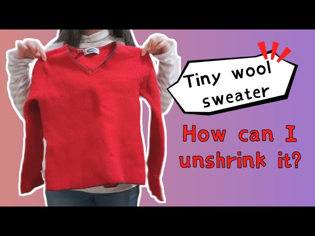 FOLLフォル/washed wool gaba set up How to unshrink 100% wool sweater with vinegar | Easy DIY - YouTube