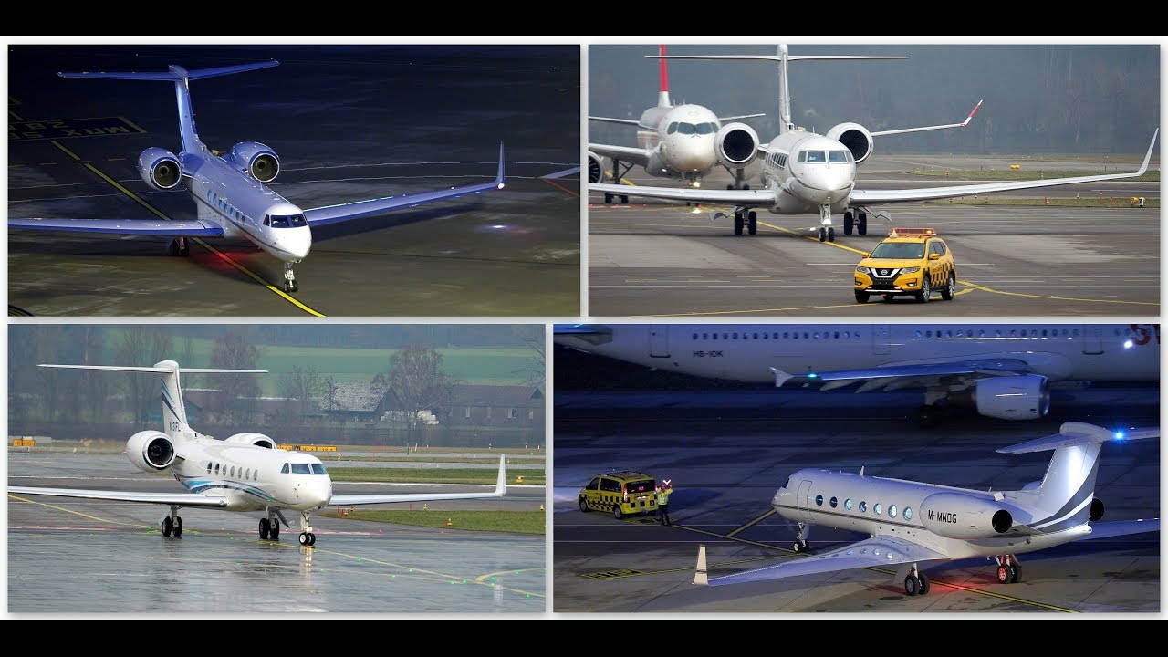 Gulfstream Special G280 G550 G650 @ Zurich Airport 2019