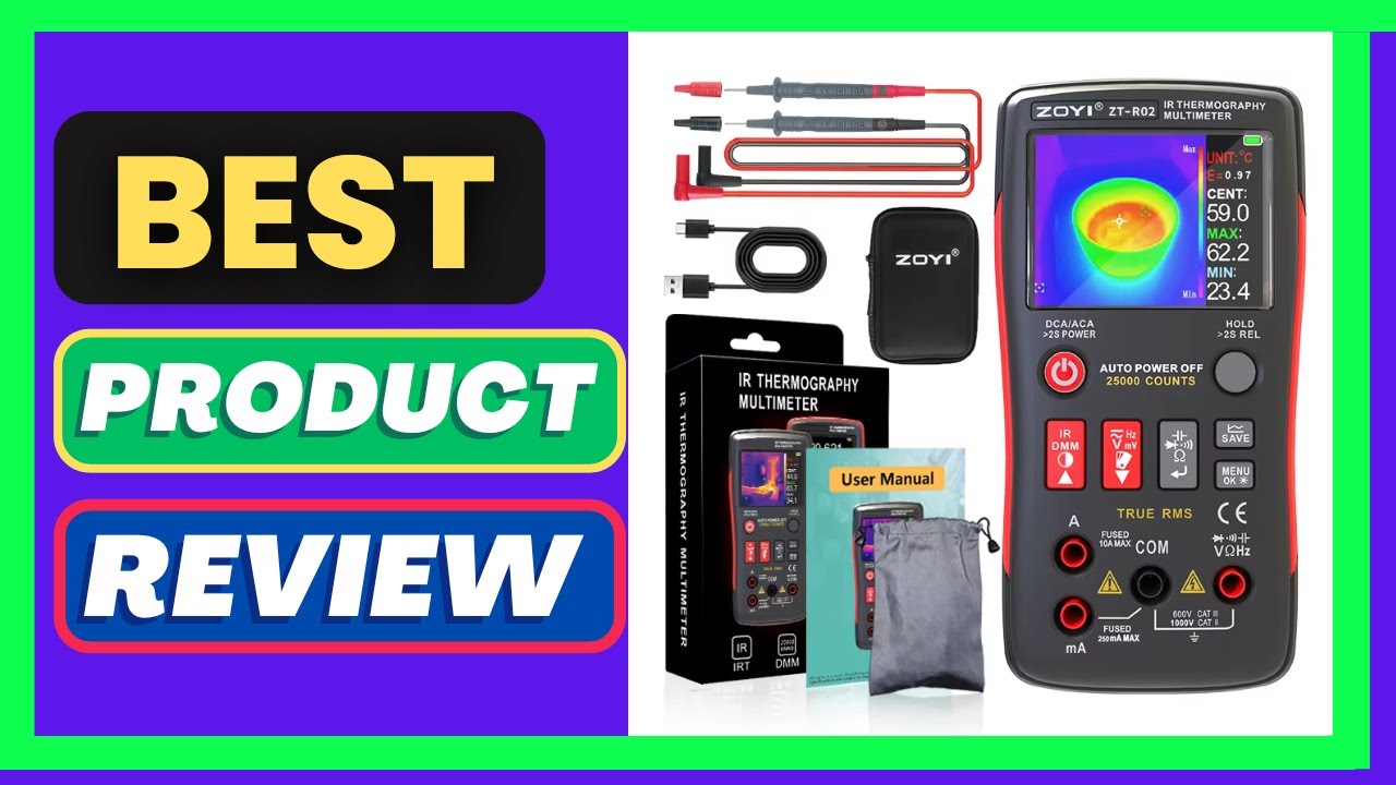 ZOYI ZTR01/R02 2-in-1 Thermal Imaging Multimeter, 2.8" HD Color Screen, Infrared