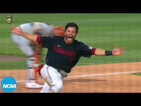 Stanford baseball walks off on fly ball lost in lights