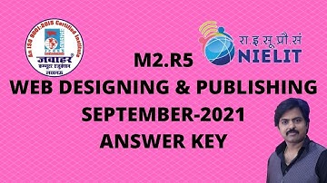 Web designing m2 r5 answer key O level September 2021 |Web Designing & Publishing paper solution2021