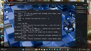 interactive bash script