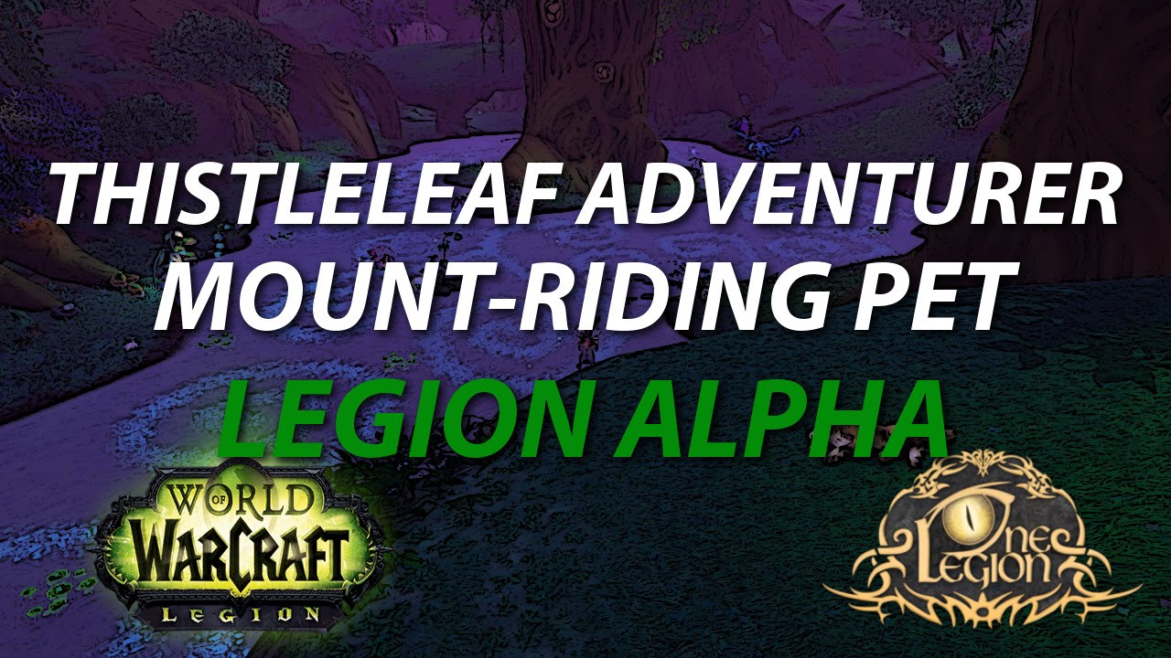 Thistleleaf Adventurer - Legion Treasure and Battle Pet