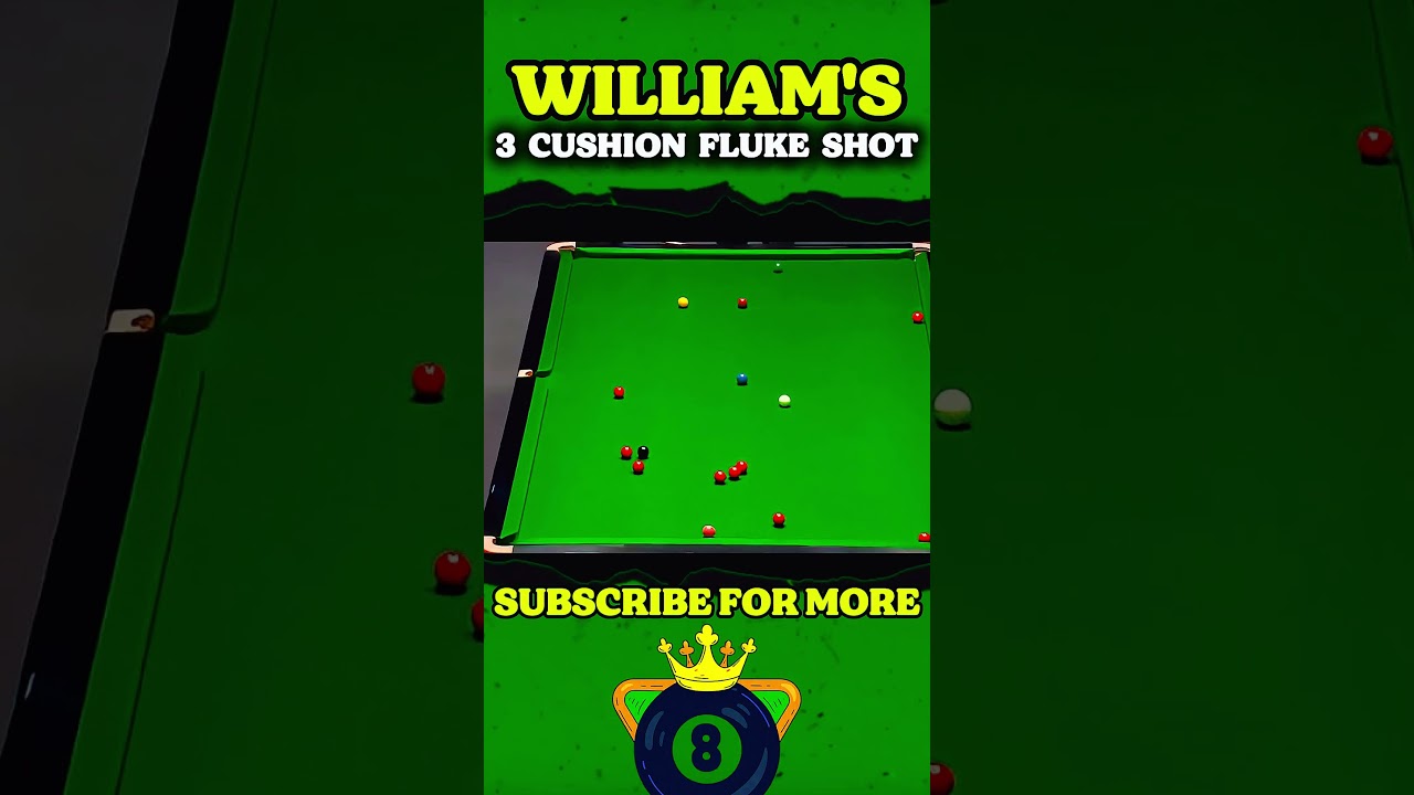 WILLIAMS’ INSANE 3-CUSHION FLUKE! 🤯🎱🔥