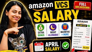 Amazon VCS April Salary 💰 | Full Breakdown + Bonus &amp; Night Allowance 🔥