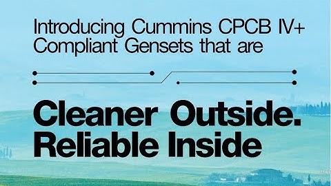 Sudhir Cummins CPCB4+ Diesel Generator Launch Event Highlights