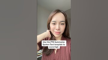 PTE Summarize Spoken Text template