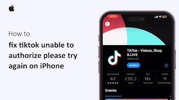 How To Fix TikTok Unable To Authorize Please Try Again On iPhone 2025 | iOS Login Error Solution