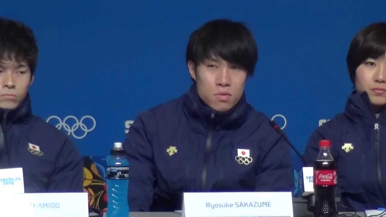 ソチ】スケート・ショートトラック日本代表 事前記者会見 - YouTube