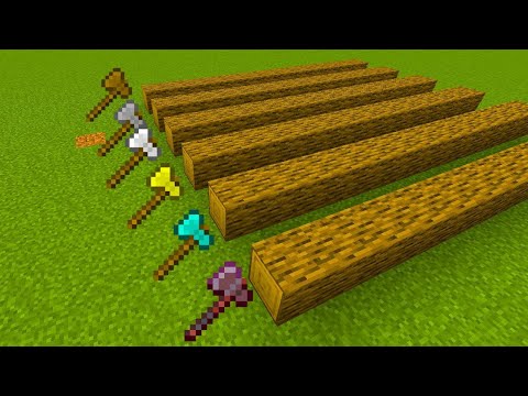 minecraft which axe is faster