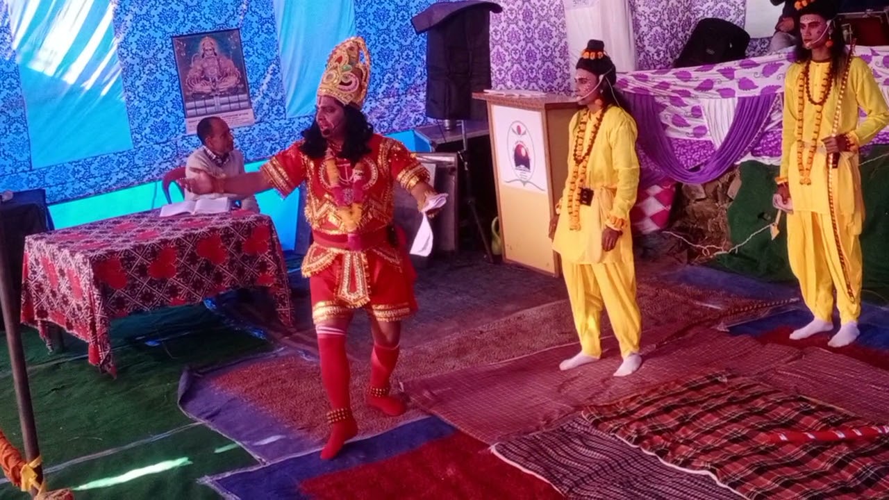 हनुमान जी और श्री राम जी की पहली बार भेंट garhwali ramleela jhalimali (Kandara) pauri garhwal 2021