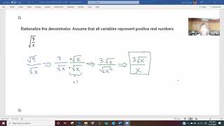 Section 10 5 Rationalizing Denominator - Monomial