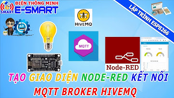 Giao thức MQTT - Bài4: Tạo giao diện sử dụng Node-Red trên máy tính kết nối MQTT Broker HiveMQ