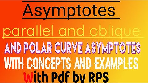 Asymptotes one shot calculus BSC 1 semester