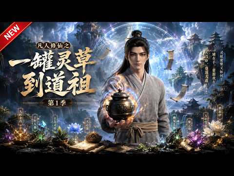 MULTISUB📢新番上线《凡人修仙之一罐灵草到道祖第一季》第1~100集丨凡胎废根遭全族鄙夷，黑罐万物复制，海量资源堆出一代仙尊！#最新漫剧 #破晓动漫社
