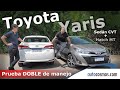 Prueba nuevo Toyota Yaris 5P manual y Sedán automático | Autocosmos