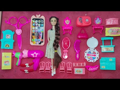 ASMR Toys 11:20 Minutes Satisfying with Barbie Kitchen and Salon Fashion Accessories Toys