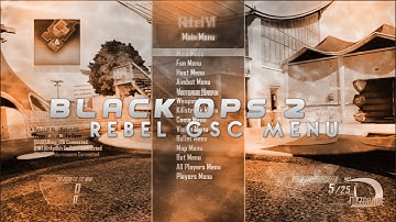 [PS3] Rebel V1 Black Ops 2 GSC Mod Menu [1.19]