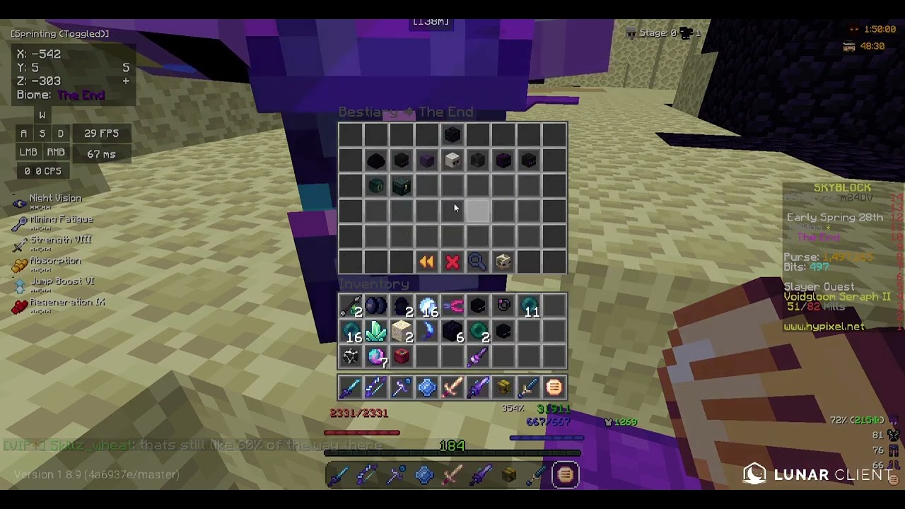 I dropped a legendary enderman pet YouTube