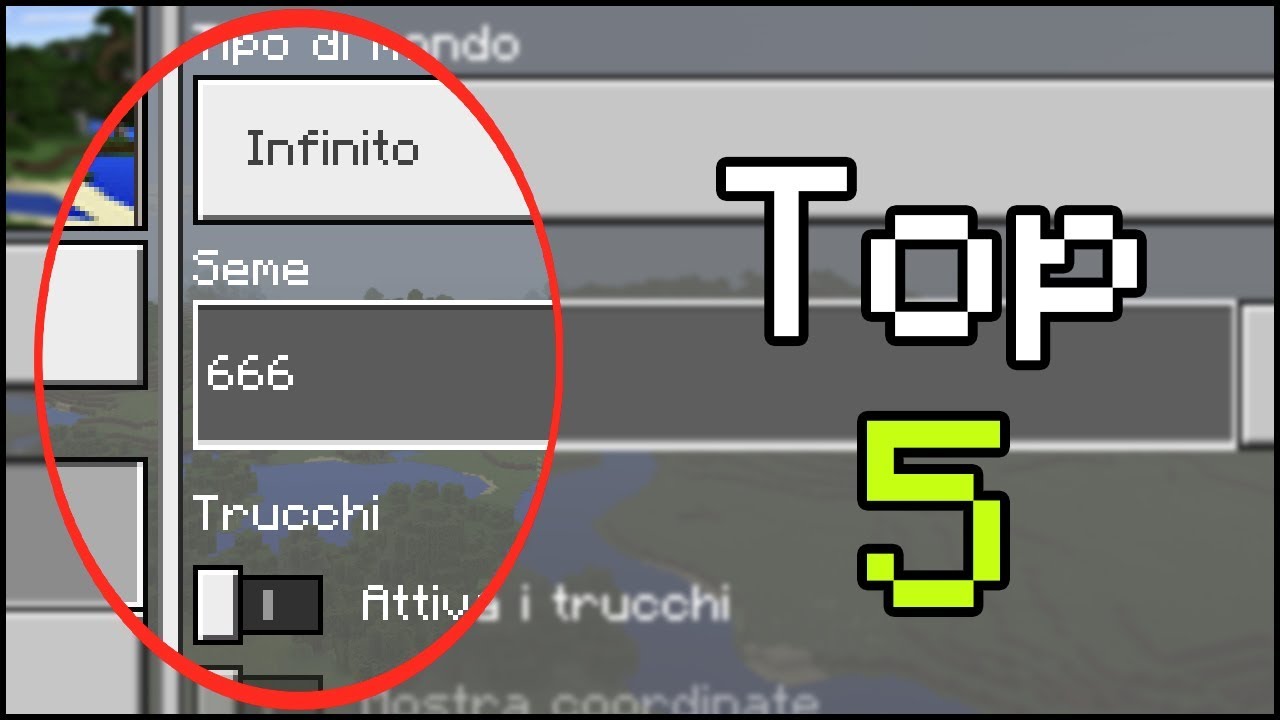 Top 5 MONDI SPAVENTOSI su MINECRAFT! i Seed più Spaventosi di Minecraft ita  - YouTube