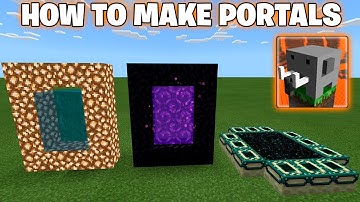 HOW to Make a Portal to NETHER, HEAVEN and END in Craftsman: Building Craft
