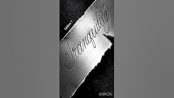 Beautiful Cursive Handwriting Practice - Tranquility