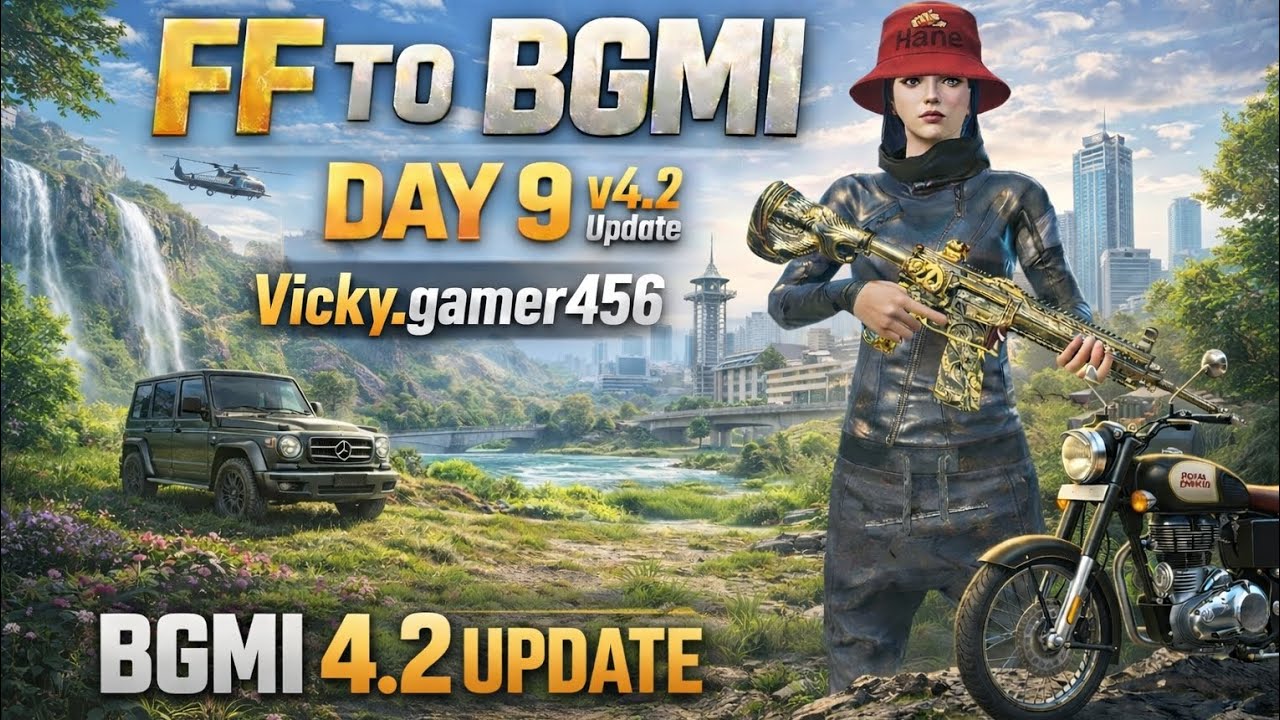 FF TO BGMI DAY 9 Vicky.gamer456