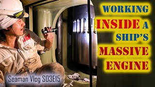 Working INSIDE a Ship's Massive Engine | Chief MAKOi Seaman Vlog S03E15