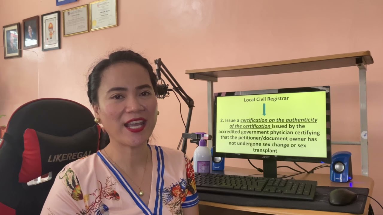 2021 Proseso ng Pagtatama/Correction ng Maling Gender/Kasarian sa Birth Certificate