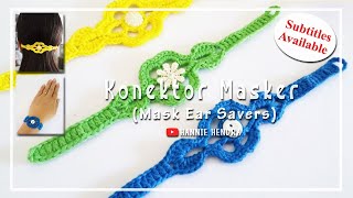 Crochet || Tutorial Mask Ear Savers - Konektor Masker [Subtitles Available]
