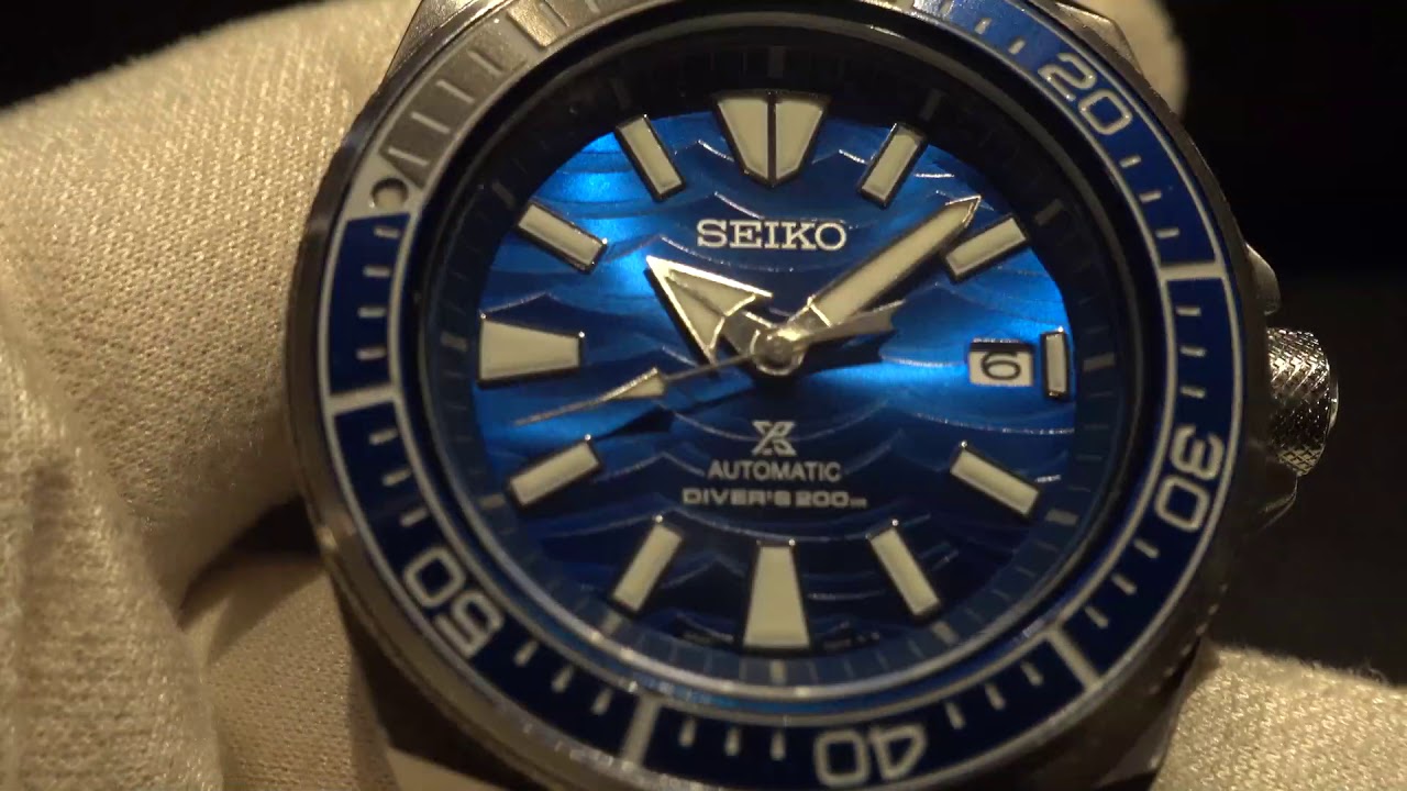 New Seiko Samurai Save the Ocean White Shark SRPD023 - YouTube