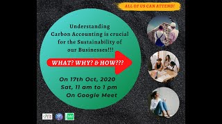 Carbon Accounting for All - Webinar by Dr Priyadarshini Karve