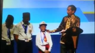 Di depan Presiden Jokowi, anak SD sebut ikan 