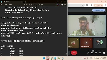 #oracle #sql #plsql #tamil Day 8 - Sql Basics - TCL and DCL