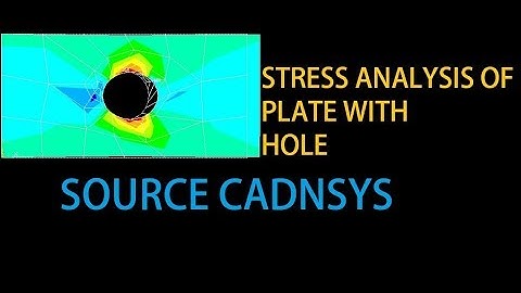 STRESS ANALYSIS OF PLATE WITH HOLE IN ANSYS APDL