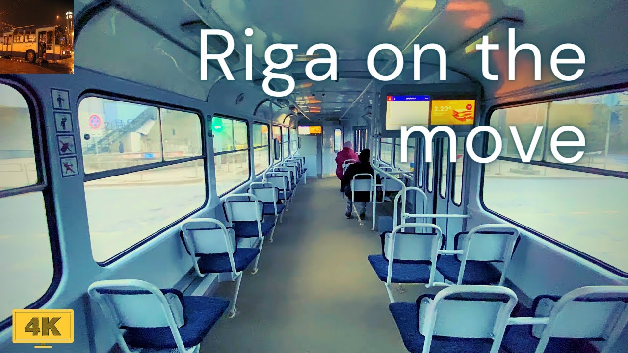Общественный транспорт в Риге, Латвия | Начало 2023 года