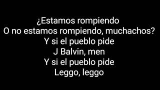 J Balvin - Reggaeton(LETRA)