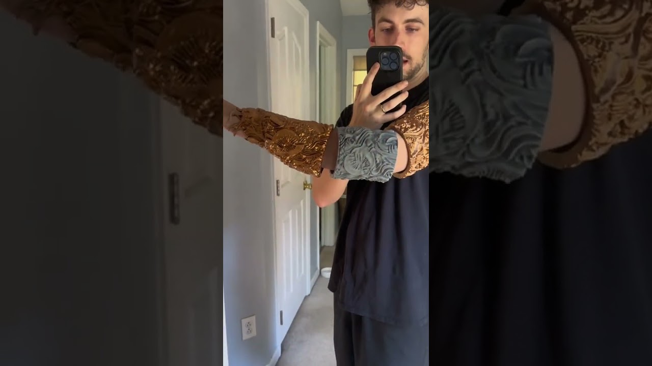 3 months of work in less than a minute! here is the making of my gortash cosplay from baldurs gate 3