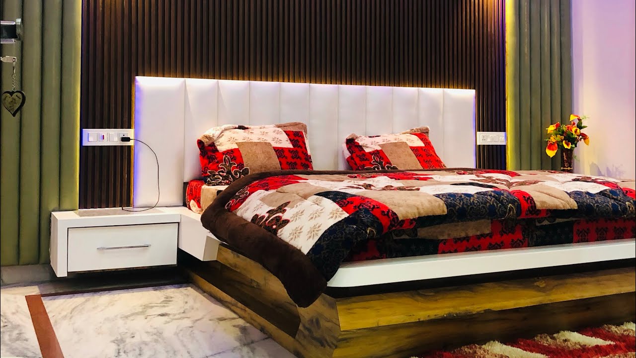 Latest bedroom design ideas 2021| most beautiful bedroom decoration | wooden panels |